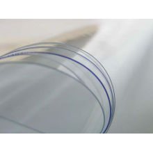 Clear PVC Sheet with light blue